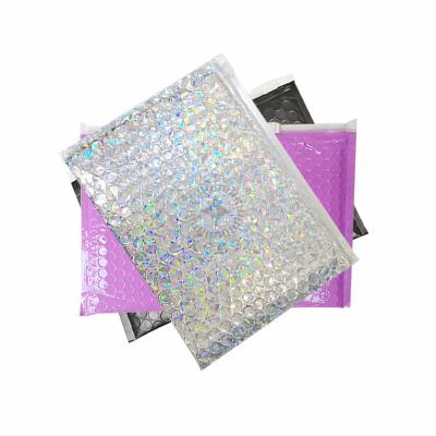 China Custom Logo Bubble Mailer Waterproof Ziplock Bubble Bag /Slider Express Shipping Shockproof Packaging For Jewelry Gift Packaging for sale