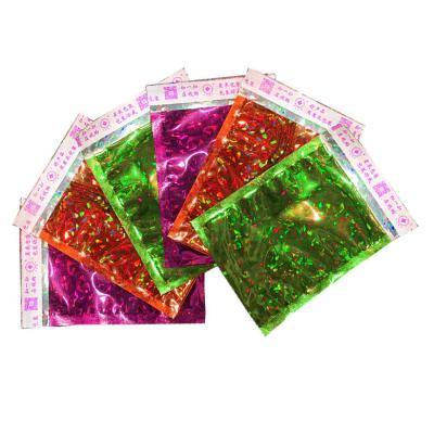 China Various Colored Holographic Aluminum Foil Mailing Bags Self Seal Tape Envelopes Waterproof Holographic Pouch for sale