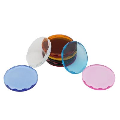 China Eyelash Tool Crystal Glass Eyelash Glue Plastic Colorful Grafted Octagonal Trim for sale