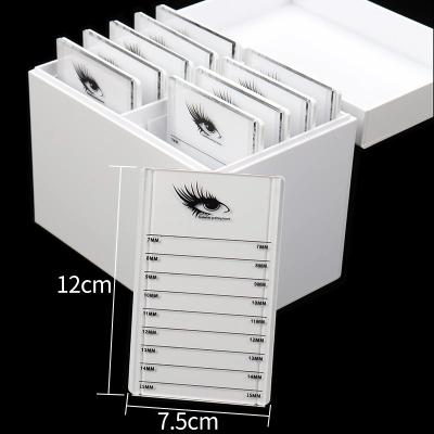 China Eyelash Storage Box Clear Lashes Stick Palette Holder Eyelash Extension Grafting False Eyelashes Color Palette for sale