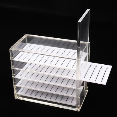 China Wholesale Acrylic squieerl eyelash storage box extension storage box good quality acrylic squieerl eyelash storage case for S for sale