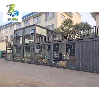 China Modern Light Steel Assemble Prefab Container House Detachable Portable Container Office for sale