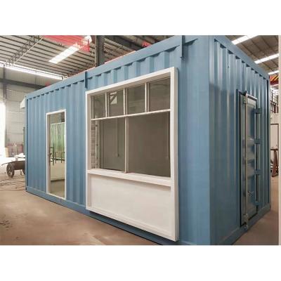 China Contemporary Prefab Tea Shop Milk Container House Shipping Container Welding Construction for sale