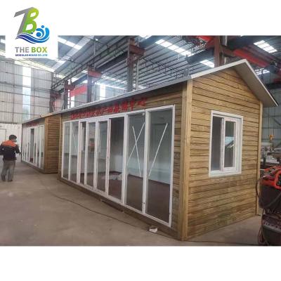 China Modern Wooden Prefab Tiny Prefab House Store Small Prefab House Shop For Sale for sale