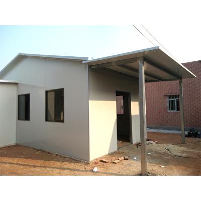 China Prefab Sandwich Panel House Simple Style Carport House Simple Style Steel Structure Design Customized House With Canopy for sale