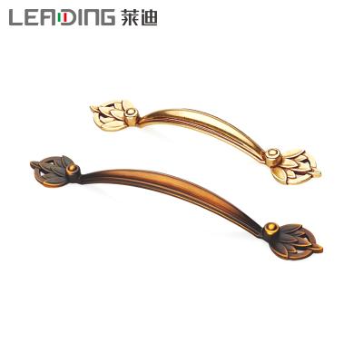 China European Gold Cabinet Handle Furniture Hardware Wardrobe Closet Drawer Pulls Made in China à venda