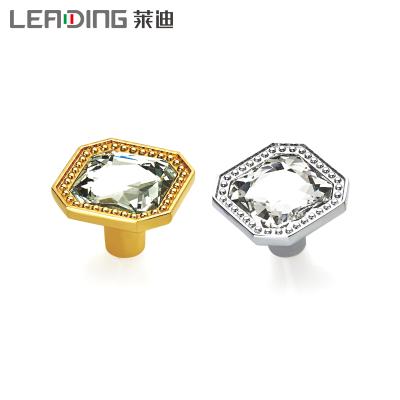 China EUROPEAN Plain Crystal Rhinestone Furniture Hardware Drop Handles / Knobs / Pulls for sale