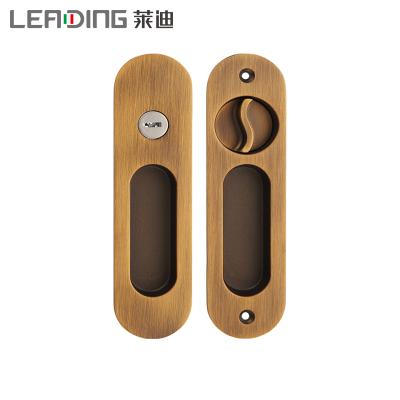 China Modern Zinc Alloy Sliding Door Handle Lock Bathroom Kitchen Door Hand Wooden Lever for sale