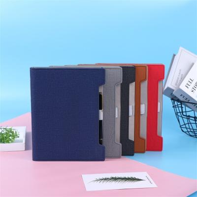 China Ring Binder PU Leather Gift Cover Business Notebook Loose Leaf Leather Planner Notebook A5 A6 Hardcover Journal 6 Book for sale