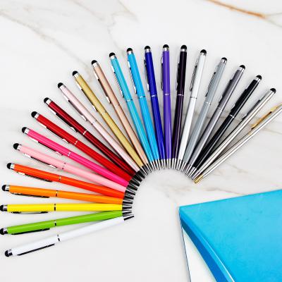 China LISEN hot sale promotion hotel cheap giveaway multi colors stylus touch screen ball pen wedding thin gift pen small for sale