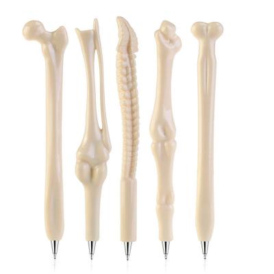 China Promotion Novelty Hospital Nurse Bone Shape Ball Pen Creative Gifts Customized Logo Printing Plastic Pen for sale