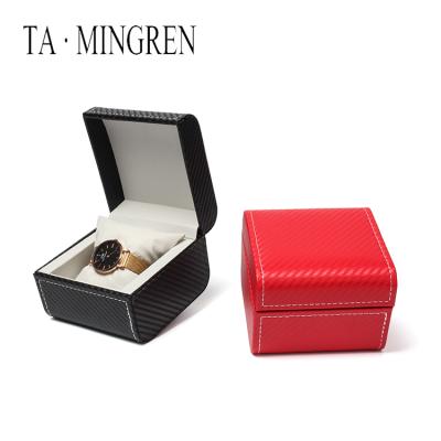 China Fashionable New Product Custom Watch Box Leather Packaging Box Luxury Empty Watch Case for sale