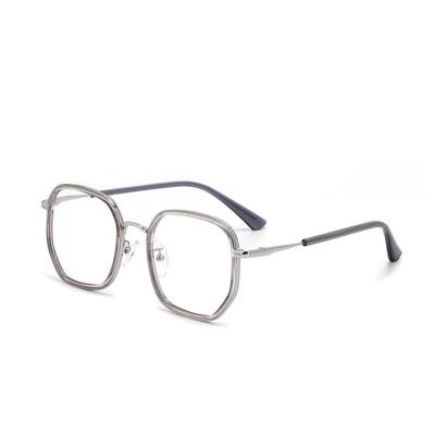 China Fahion Winter New Fashion Simple Box Big Frame Mirror Mens Metal Eyeglass Antique Eye Glasses Frames for sale