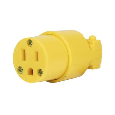 China Body: PA Contact: LUMEX Brass American Standard Plastic Female Connector 15A 5-15R Best Selling for sale