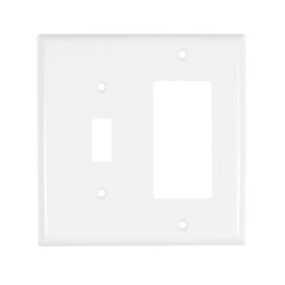 China LUMEX 1 Indoor Combination Wall Plate Plastic Toggle 1 Decorator Socket Outlet Cover for sale