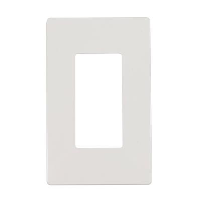 China LUMEX 1-Gang Screwless Indoor Detachable Plastic Wall Plate Cover for sale