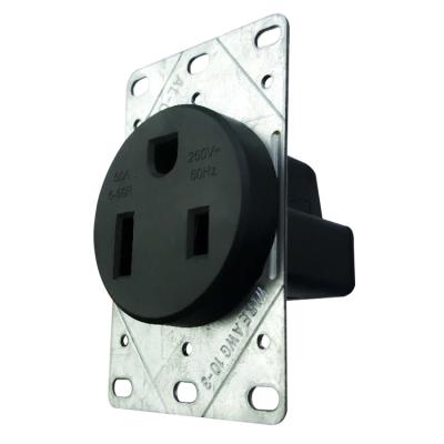 China LUMEX Industrial Power Socket Outlet Flush Mount Industrial Dry Receptacle for sale