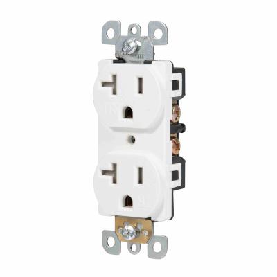 China Lumex Heavy Duty Duplex Electrical Outlets NEMA 5-20R 20A Tamper Residential / General Purpose for sale