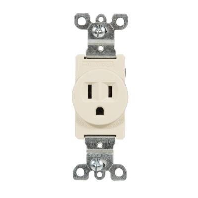 China LUMEX 15A 125/250v 5-15R Single Blade Outlet Residential / Multipurpose Straight Receptacle for sale