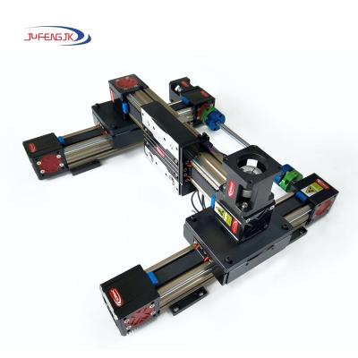 China Building Material Shops WDT5050A Industrial Linear Slider 20kg Payload Belt Driven Linear Track With Stepper Motor for sale