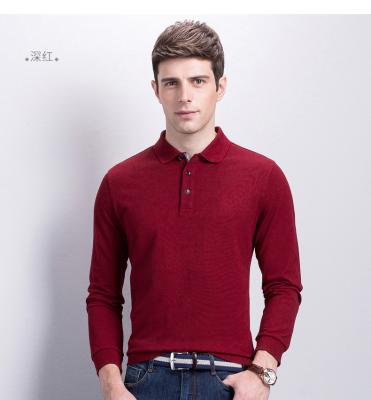 China Anti-wrinkle autumn winter using long sleeve polo t-shirt men's long sleeves t-shirt for sale