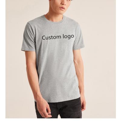 China Anti-wrinkle custom design 65 polyester 35 cotton t-shirt plain t-shirt from famous manufacturers in china for sale