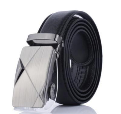 China Business Ready To Ship Faux Leather Automatic Adjustable Belt Buckle For Men for sale