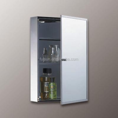 China Modern Top Selling Stainless Steel Cabinet With Slim S/S Framed Mirrored Door Cabinet With Competitive Price for sale