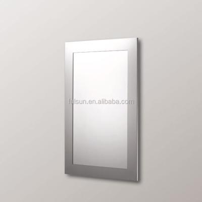 China Europe Home Decor Hot Selling Modern Stainless Steel Frame Bathroom Mirror for sale