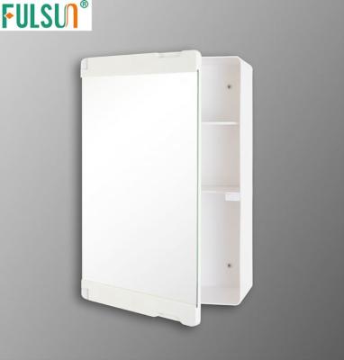 China DOMO Modern Hot Sale Plastic Double Basins Bathroom Mirrored Cabinet for sale