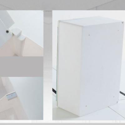 China Modern Super Grade Mirror Side PVC Plastic Bathroom Cabinet for sale