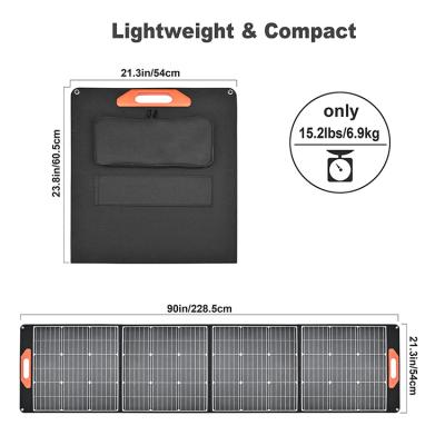 China ETFE laminated solar panels 18V to solares QC3.0 PD60W paneles de barato foldable solar panel 19.8V output portable power station generator for sale