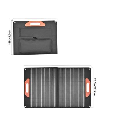 China ETFE laminated solar panels oem voltage charger 60w IP57waterproof foldable solar monocrystallinefabric portable solar panel for sale