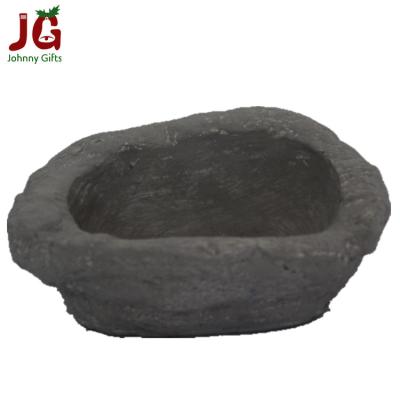 China Europe hot sale outdoor garden decor shell shape cement flower pot for sale