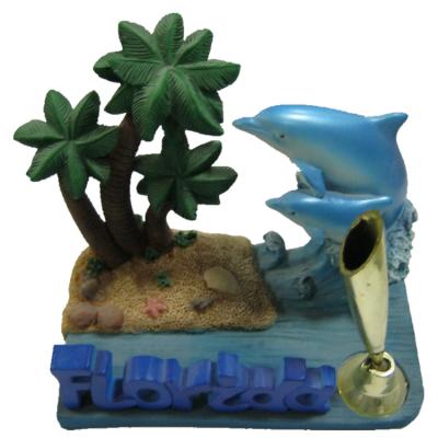 China Hot Sale Europe Resin Florida Dolphin Name Card Holder for sale