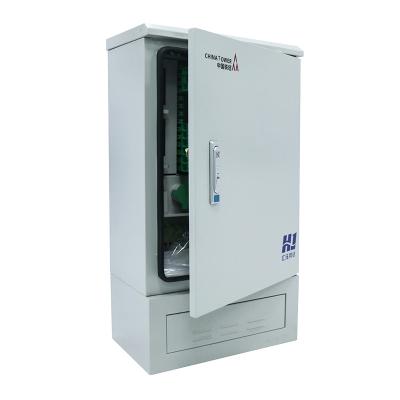 China IP55 Protection Core Outdoor Data Fiber Optic Connection Cabinet Cross Cabinet 144 Core With Good Price for sale