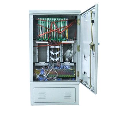 China FTTX IP55 FTTH Equipment Outdoor Telecom Connection Cross Cabinet Rack for sale