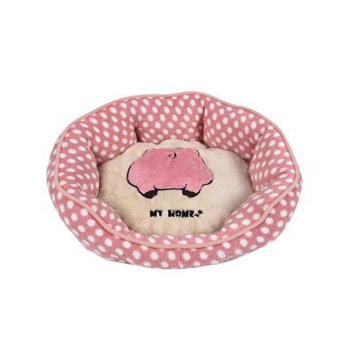 China Petstar Sustainable Pet Heated House Style Round Cat Bed for sale