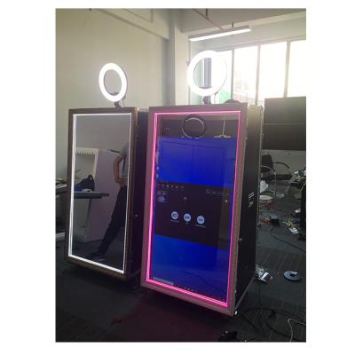 China Metal Case + Tempered Glass Panel Wholesale Party Automatic Mirror Photo Booth Machine for sale