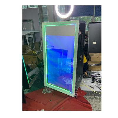 China Metal Case+Tempered Glass Panel New Concept Magic Mirror Booth Weddings Mirror Photo Booth For Sale for sale