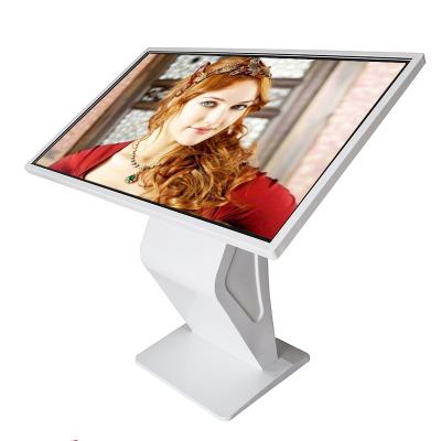 China 50 inch indoor floor standing totem digital display kiosk touch screen signage lcd infrared touch screen price for sale