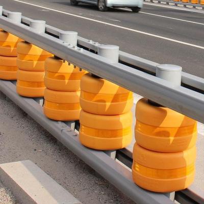 China Safe Traffic High Intensity Highway Guardrail Pavement Road Roller Barriers Road Roller Barriers Rolling Guardrail for sale