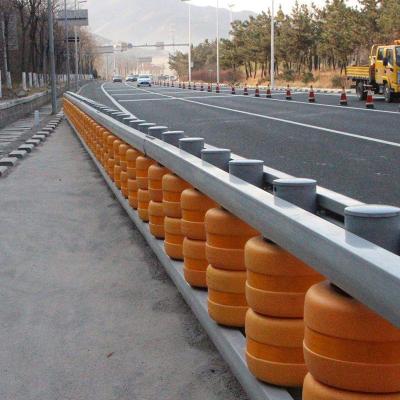 China High Rolling Intensity Guardrail Crash Drum EVA Roller Barrier Traffic Safely Double Roller Barriers Roadside Road Roller Guardrail for sale