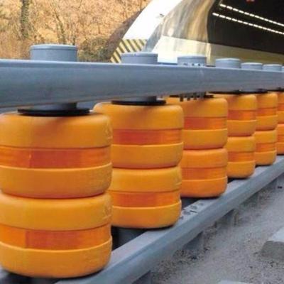 China Roadway High Intensity Traffic Safe Rolling Type Safety EVA Roller Barrier Safety Roller Guardrail For Highway Guardrail for sale