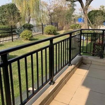 China Easily Assembled Balcony Used Railing Safty Zinc Stair Iron Steel Guard Rail for sale