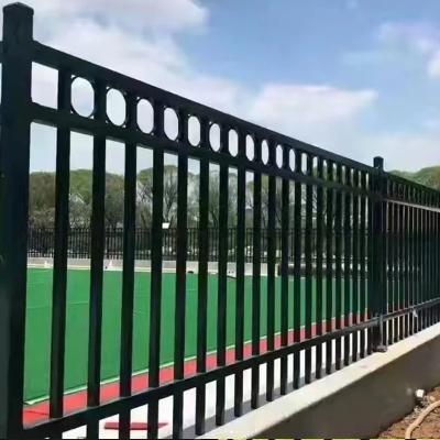 China Easily Assembled Road Guardrail Zinc Steel Railing Garden Steel Fence for sale