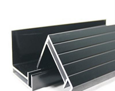 China Black / Silvery Anodized Aluminum Solar Panel Frame European Standard for sale