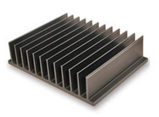 China Bright Black Aluminum Heatsink Extrusion Profiles / Electronic Radiateor for sale