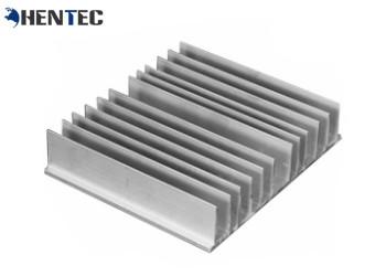 China 6063 Alloy Alodine Aluminum Heatsink Extrusion Profiles With CNC Machining for sale