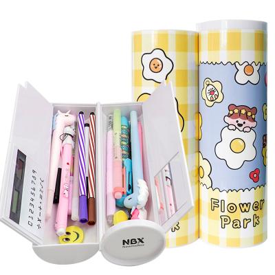 China Large multi function newmebox pencil case with mirror calculator for boys girls school stationery pencil case for sale